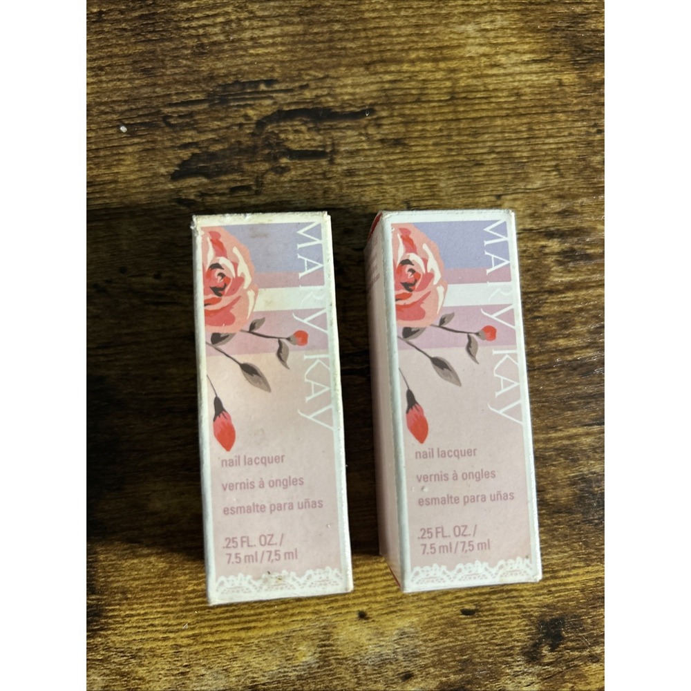 Lot of 2 Mary Kay Nail Lacquer Polish ~ PINK MAGNOLIA  .25 oz NEW #088210 🥰